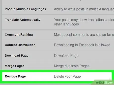 Image titled Delete a Facebook Page Step 6