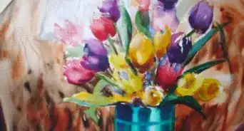 Paint Glowing Tulips in Watercolor