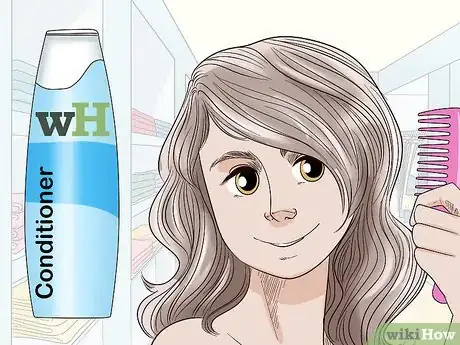 Image titled Style Air Dried Hair Step 2