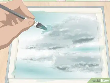 Image titled Paint Clouds with Watercolor Step 17