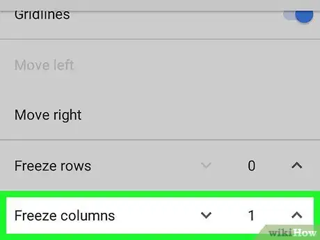 Image titled Freeze a Column on Google Sheets on Android Step 10