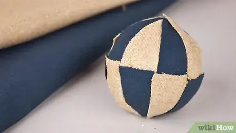 Image titled Make an Elegant No‐Sew Fabric Ball Christmas Ornament Step 15