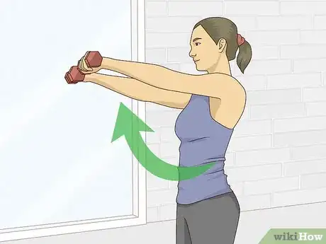 Image titled Do a Front Dumbbell Raise Step 3