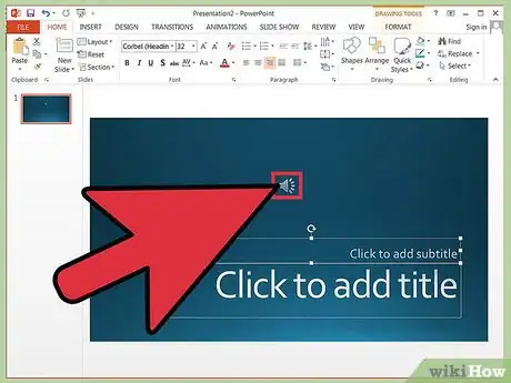 Image titled Add Audio to Powerpoint 2010 Step 1