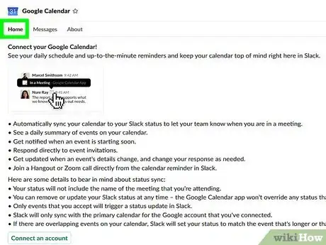 Image titled Connect Slack to Google Calendar Step 7