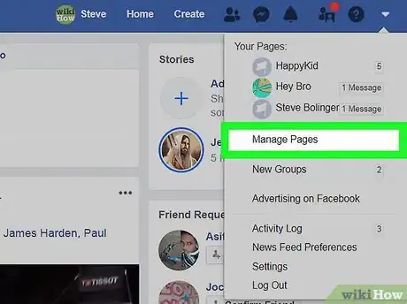 Image titled Delete a Facebook Page Step 3