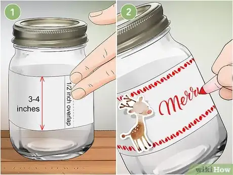 Image titled Decorate Mason Jars for Christmas Gifts Step 1