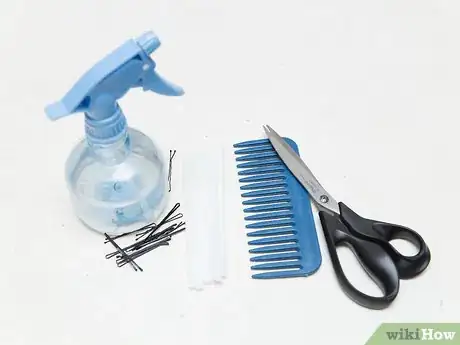 Image titled Curl Your Hair with Straws Step 1