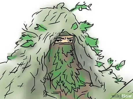 Image titled Stalk With a Ghillie (3D Camouflage) Suit Step 19