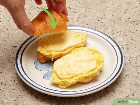 Image titled Make an Egg and Cheese Croissant Sandwich Step 14