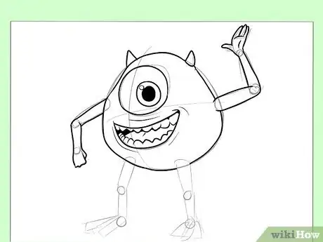Image titled Draw Mike from Monster's, Inc Step 7