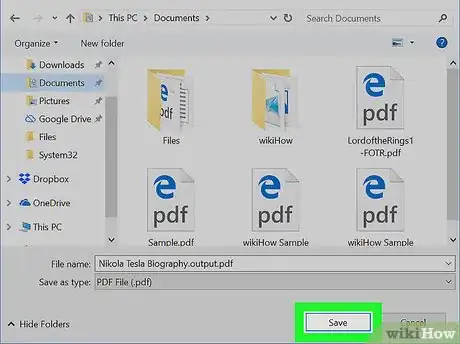 Image titled Convert a Google Doc to a PDF on PC or Mac Step 13