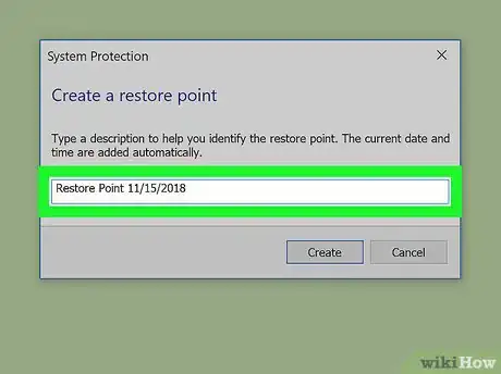 Image titled Create a System Restore Point Step 5