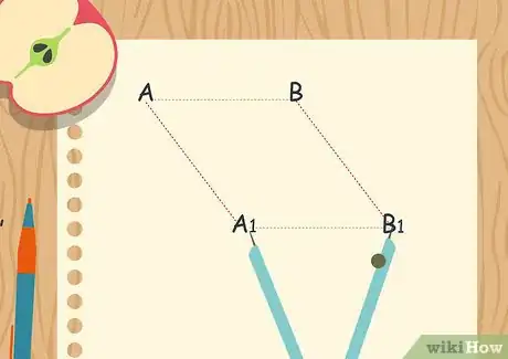 Image titled Construct a Triangle when Two Sides and the Included Angle are Given (SAS Criterion) Step 02