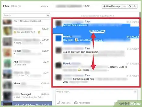 Image titled Save Facebook Messages Step 14