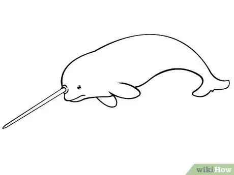 Image titled Draw a Narwhal Step 5