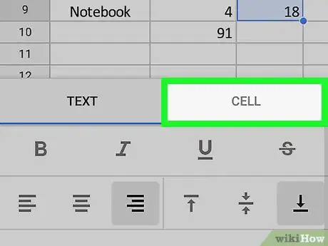 Image titled Merge Cells on Google Sheets on Android Step 6
