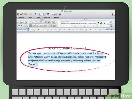 Image titled Draft a Stock Purchase Agreement Step 3