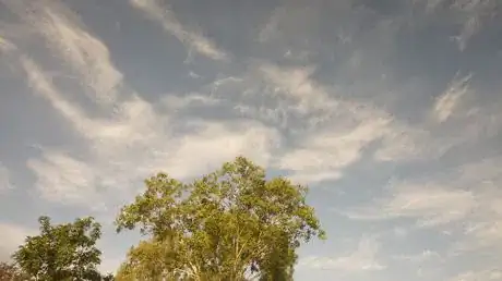 Image titled High Altitude Clouds on Blue Sky