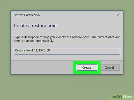 Image titled Create a System Restore Point Step 6