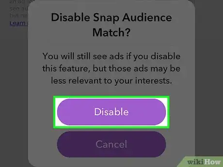Image titled Stop Targeted Ads on Snapchat Step 7