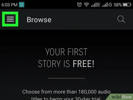 Image titled Purchase an Audible Audiobook on Android Step 3