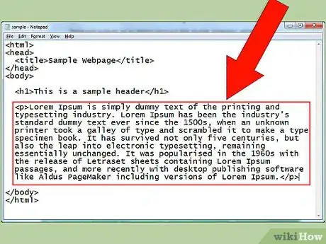 Image titled Make Paragraph Styled Heading Text in HTML Step 7