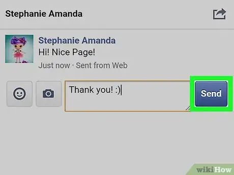 Image titled Message As a Facebook Page on Android Step 8