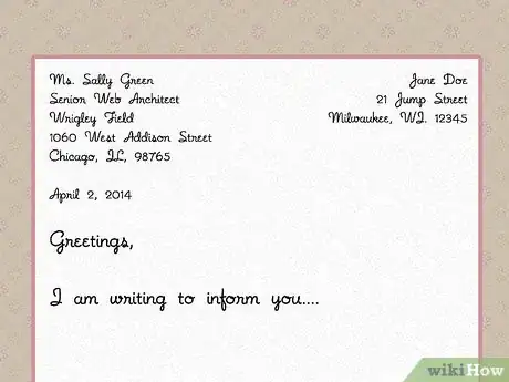 Image titled Begin a Letter Step 6