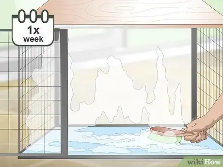 Image titled Clean a Pet Cage with a Fleece Bottom Step 2