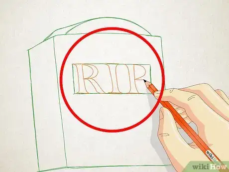 Image titled Draw a Gravestone Step 5