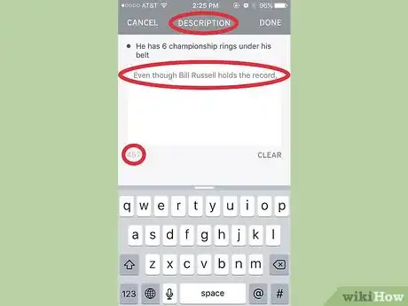 Image titled Use The List App Step 22Bullet1