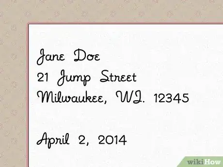 Image titled Begin a Letter Step 2