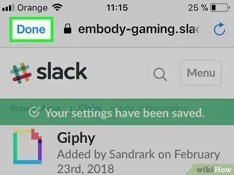 Image titled Post Gifs on Slack on iPhone or iPad Step 11