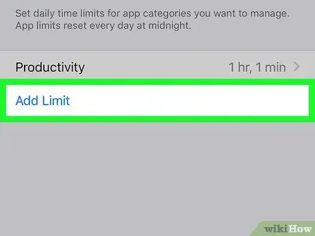 Image titled Set Screen Time Limits for Apps on iPhone or iPad Step 12