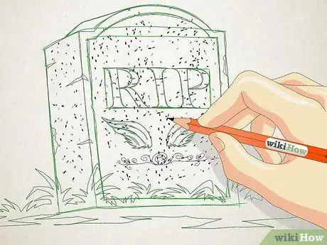Image titled Draw a Gravestone Step 9