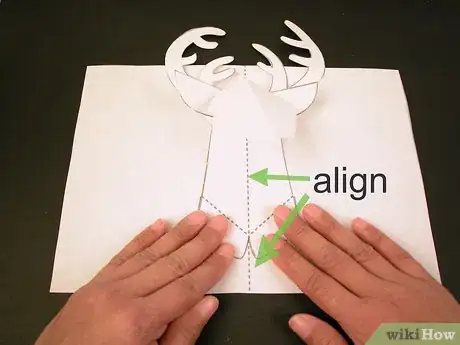 Image titled Make a Reindeer Pop up Card (Robert Sabuda Method) Step 19