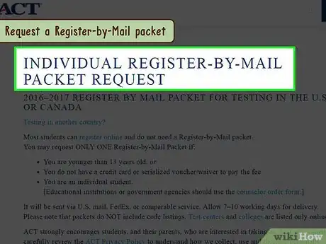 Image titled Register for the ACT Step 13