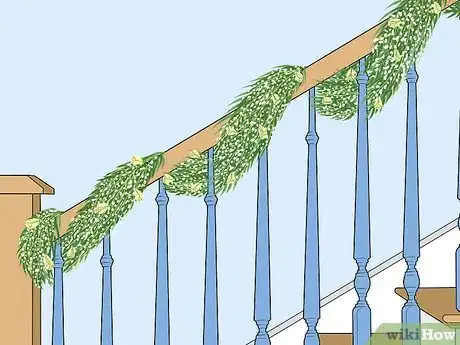 Image titled Decorate Stairs for Christmas Step 9