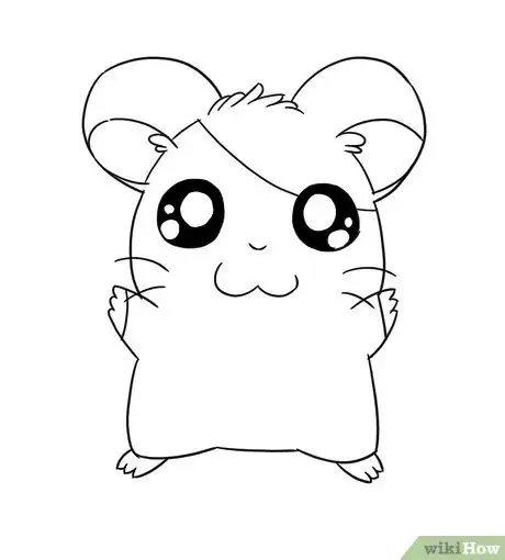 Image titled Draw a curved line on Hamtaro's forehead Step 9