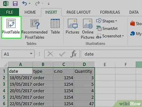 Image titled Create a Slicer in an Excel Document Step 4