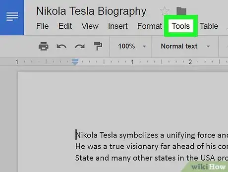 Image titled Add an Outline to a Google Doc on PC or Mac Step 3