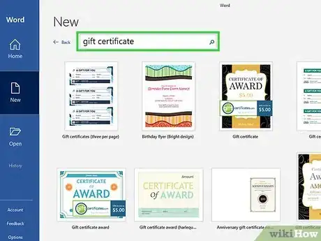 Image titled Make Gift Certificates Step 2