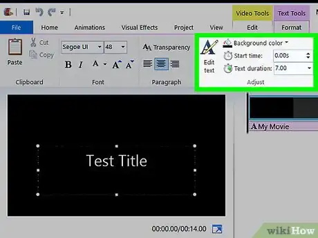 Image titled Add Text to a Movie in Windows Movie Maker Step 7