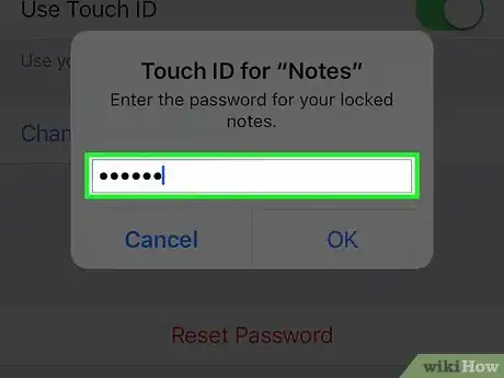 Image titled Use Touch ID for Locked Notes on an iPhone Step 5