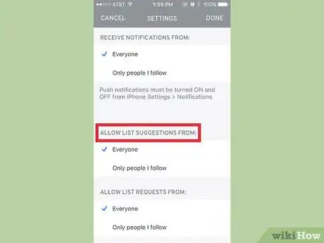 Image titled Use The List App Step 47Bullet2