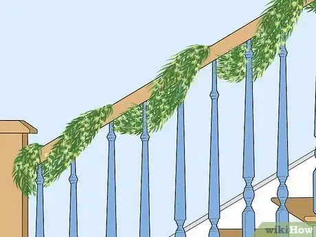 Image titled Decorate Stairs for Christmas Step 7