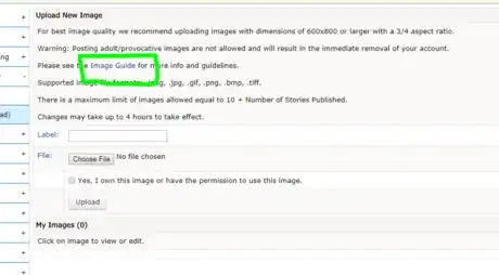 Image titled Upload an Image to Fanfiction.net step 5.png
