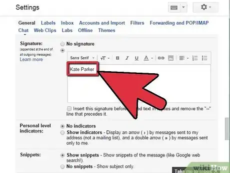 Image titled Add a Signature to a Gmail Account Step 4