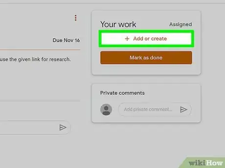 Image titled Do an Assignment on Google Classroom Step 8
